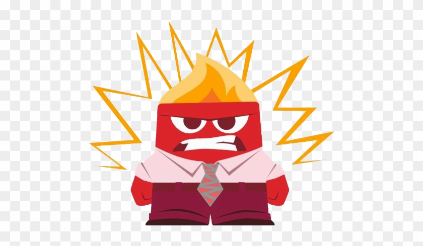 Anger Clipart - Inside Out Stickers Facebook #256262