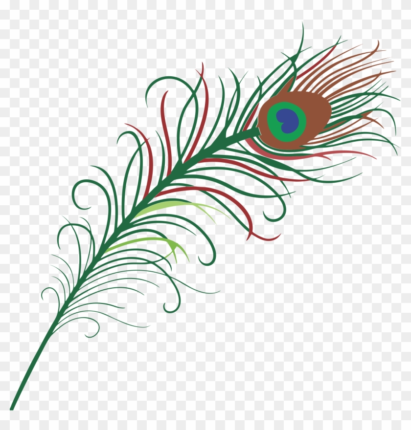 Peacock Feather Pen Png - Peacock Feather Vector Png #256274
