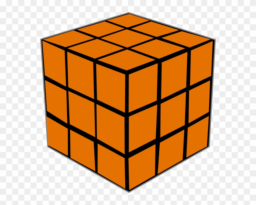 Olap Orange Cube Clip Art At Clker - Cube Vector #256294