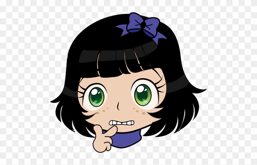 Confused Girl Manga Smiley Emoticon Clipart - Confused Girl Clipart #256309