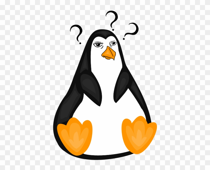 Confused Club Penguin Png Vector Black And White Library - Club Penguin  Confused Penguin Transparent PNG - 547x774 - Free Download on NicePNG