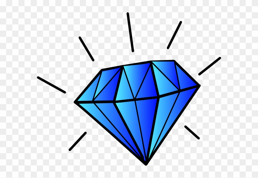 Diamond Clipart Dimond Pencil And In Color Diamond - Blue Diamond Clip Art #256353