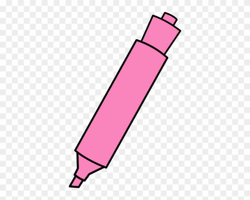 Pen Clipart Pink - Pink And Green Highlighters #256364