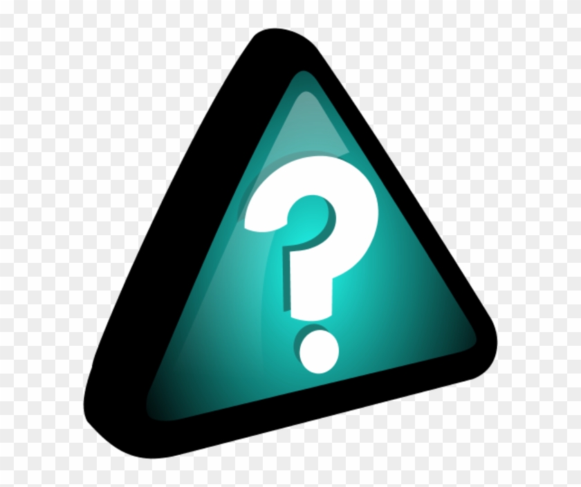 Question Mark In A Triangle 3d Vector Clip Art - Triangle With Question Mark Inside #256404