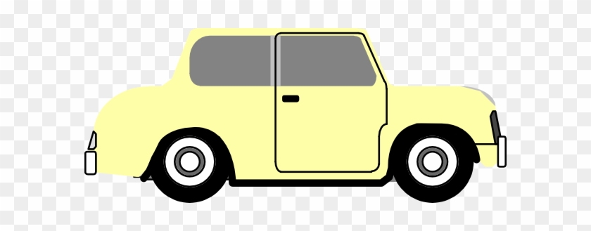 Yellowish Color Car Clip Art - Transparent Cartoon Car Side #256464