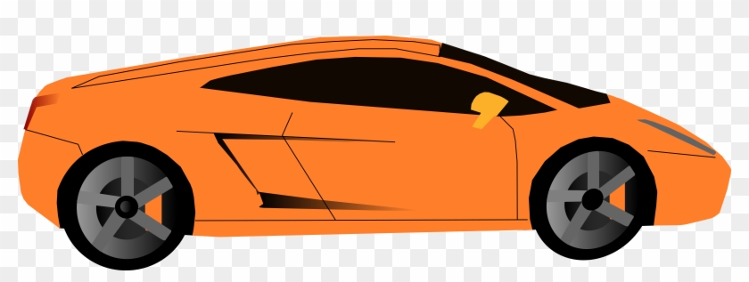 Clipart Orange Car - Orange Car Clipart #256487