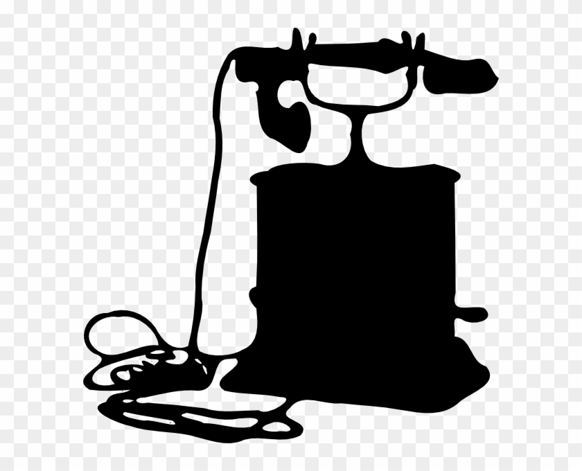 Old Phone Silhouette Png #256493