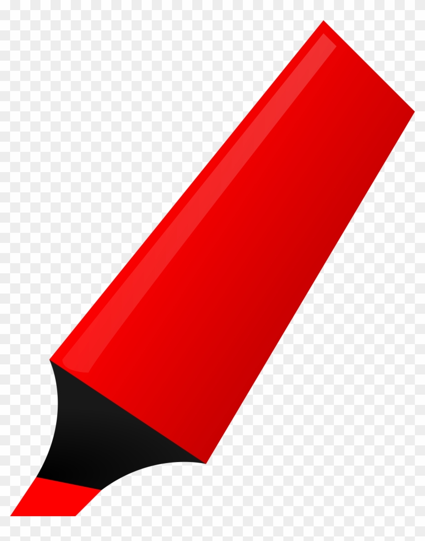 Red Highlighter - Red Highlighter Pen Transparent #256539