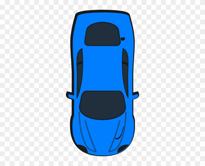 How To Set Use Blue Car - Car Top View Clipart #256685