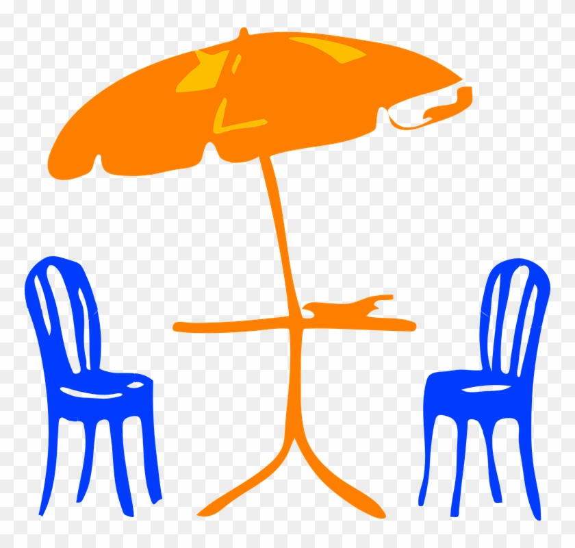 Umbrella, Furniture, Chairs, Seats, Patio - Patio Clipart #256716