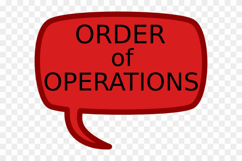 Order Of Operations Clip Art #256735