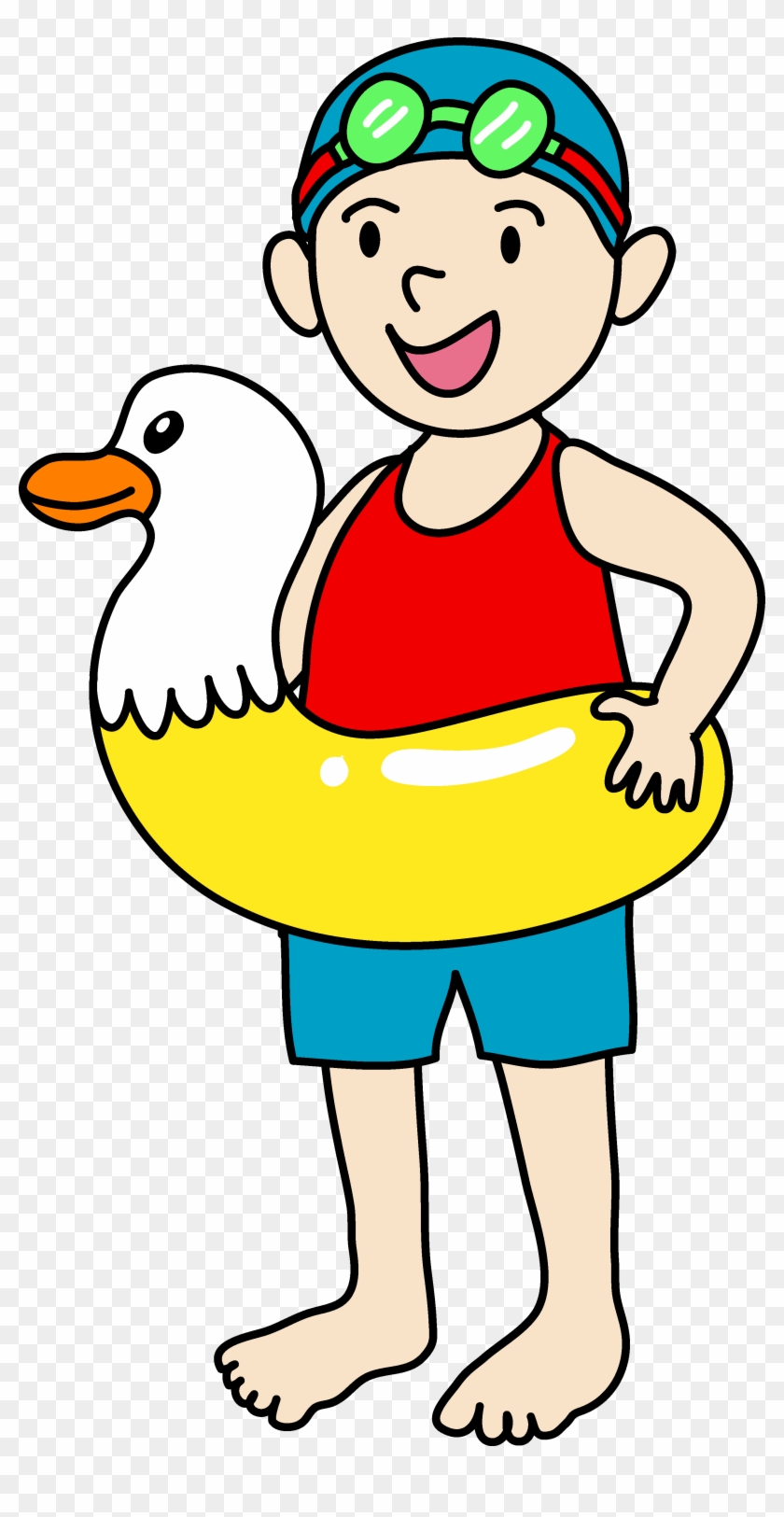 Cartoon - Kids Swimming Clipart #256890