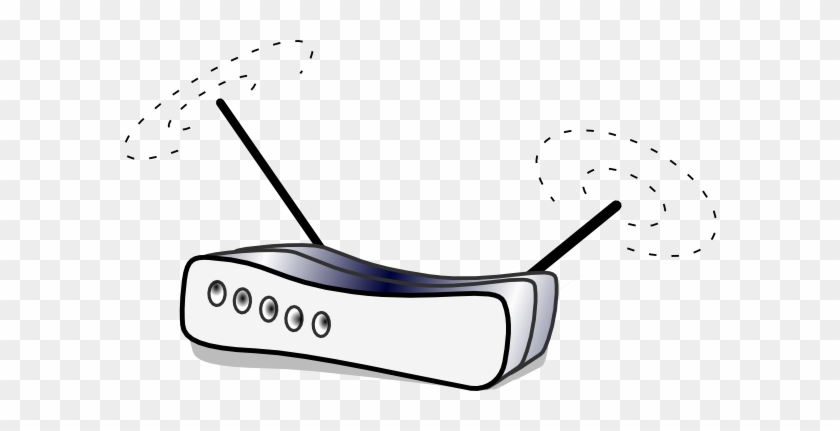 Free Vector Wireless Lan Router Clip Art - Router Cartoon #256921