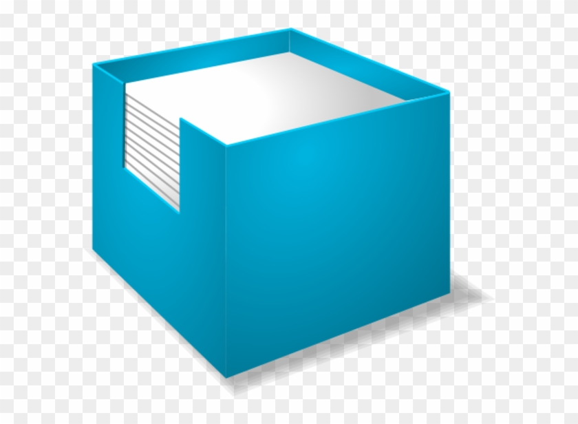 Note Box With Piles Of Paper Inside It Vector Clip - Paper #257155