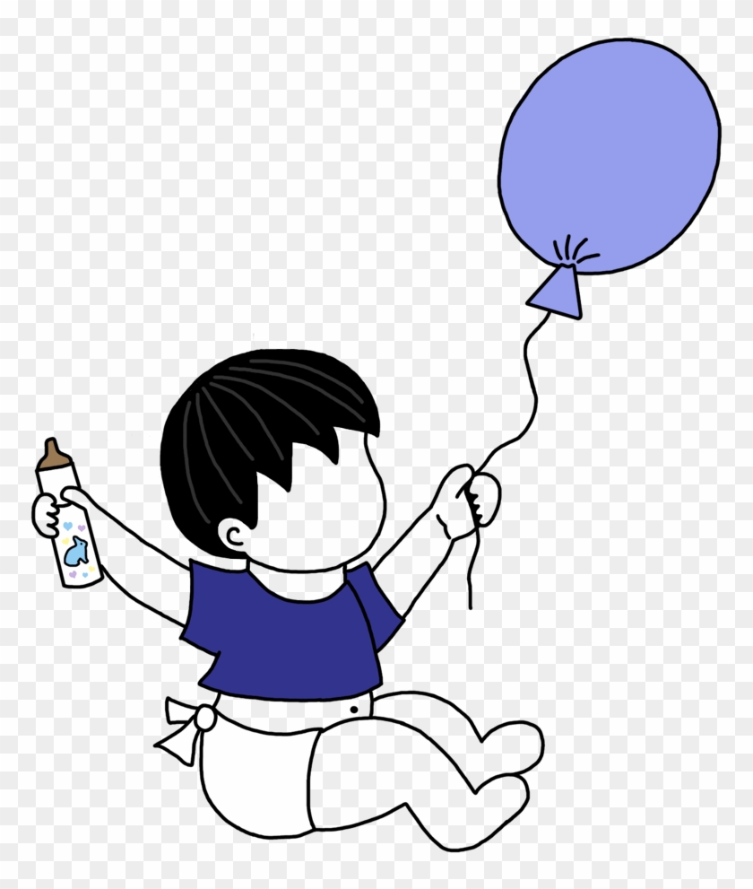 Adoption Announcements Baby Boy With Balloons Mandys - Adoption #257202
