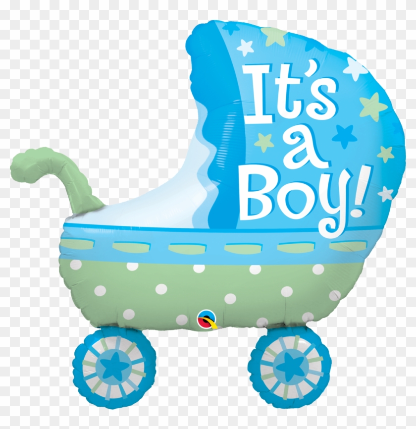 It's A Boy Baby Stroller Balloon - Balloon It's A Girl #257204