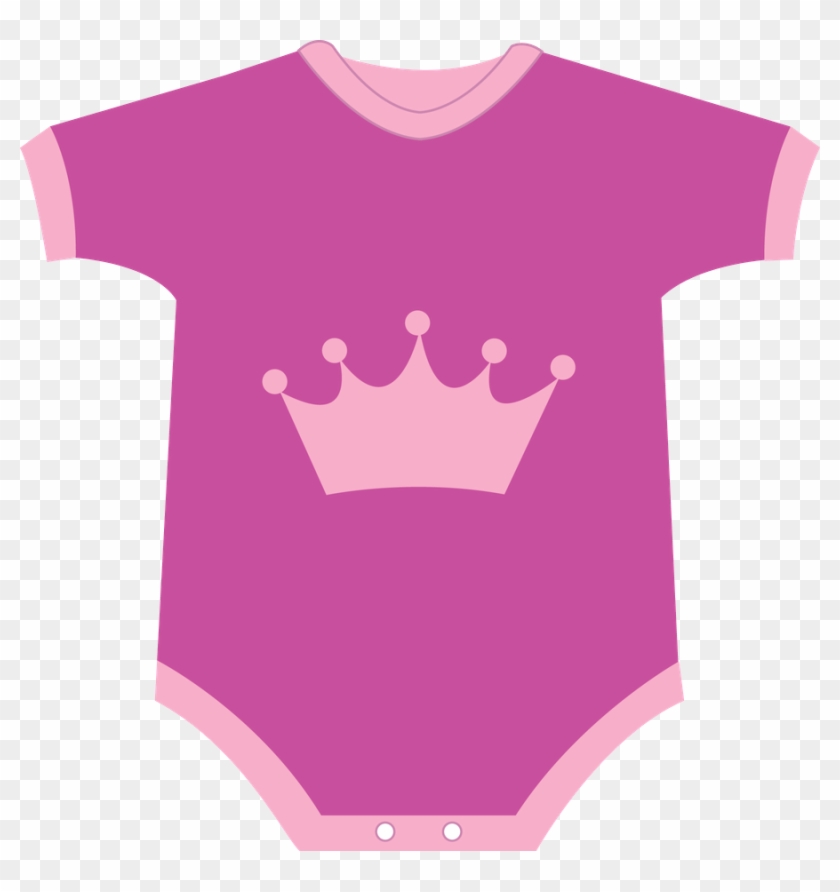 Say Hello - Pink Baby Onesie Clipart #257215