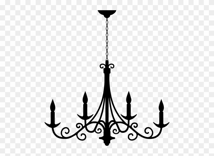 Chandelier Silhouette Transparent Png #1655999