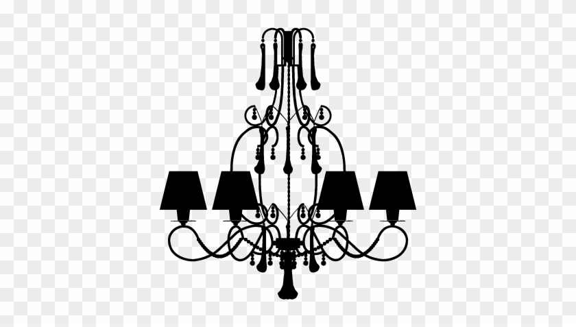 Decorative Hanging Lamp Sticker - Candelabro De Techo Png #1656027