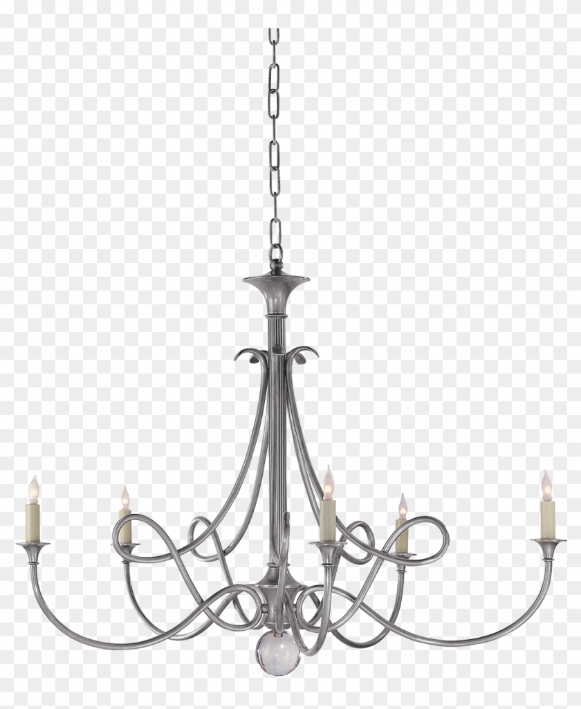 Double Twist Large Info Lighting Antique Silver - Eric Cohler Double Twist Large Chandelier Sc5005 #1656030