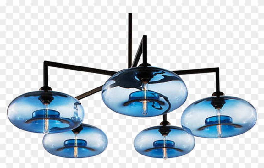 Niche Lighting Quill 5 Modern Glass Chandelier - Chandelier #1656032