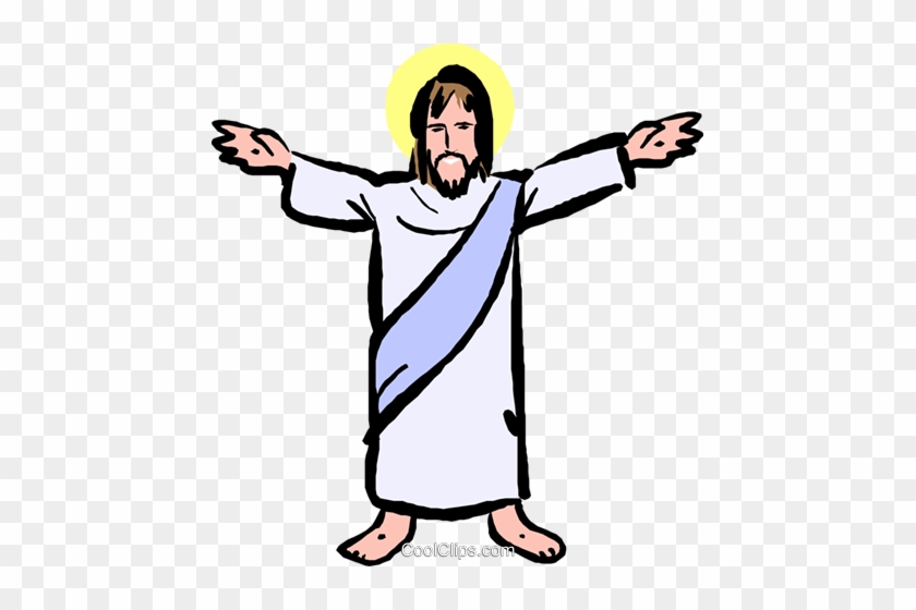 Jesus Royalty Free Vector Clip Art Illustration - Jesus Royalty Free