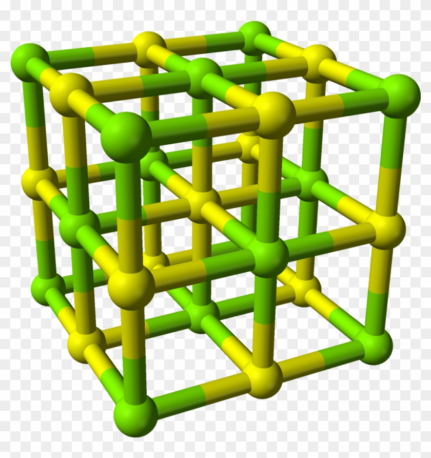 Magnesium Sulfide Unit Cell 3d Balls - Magnesium Sulfide Unit Cell #1656111