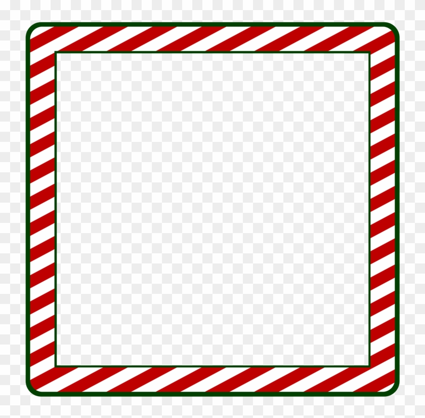 Red Square Clipart Red Border - Christmas Border Square Png #1656125