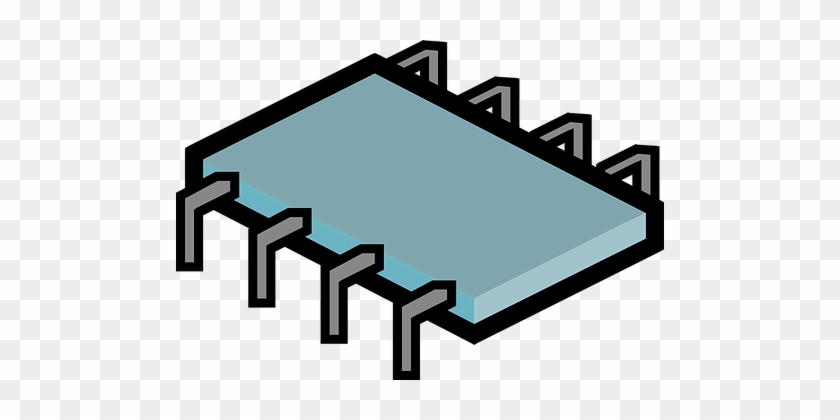Chip, Micro, Hardware, Electronics - Electronic Clipart #1656507
