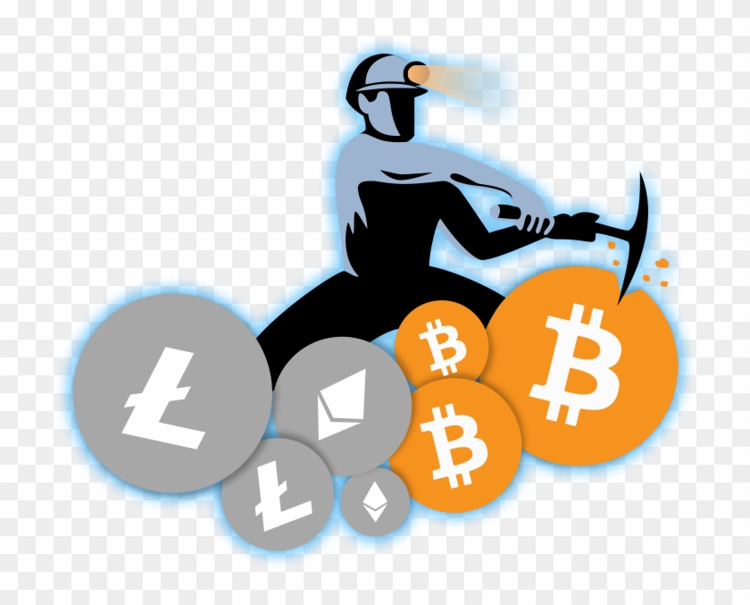 Coin - Bitcoin Mining Logo Png #1656544
