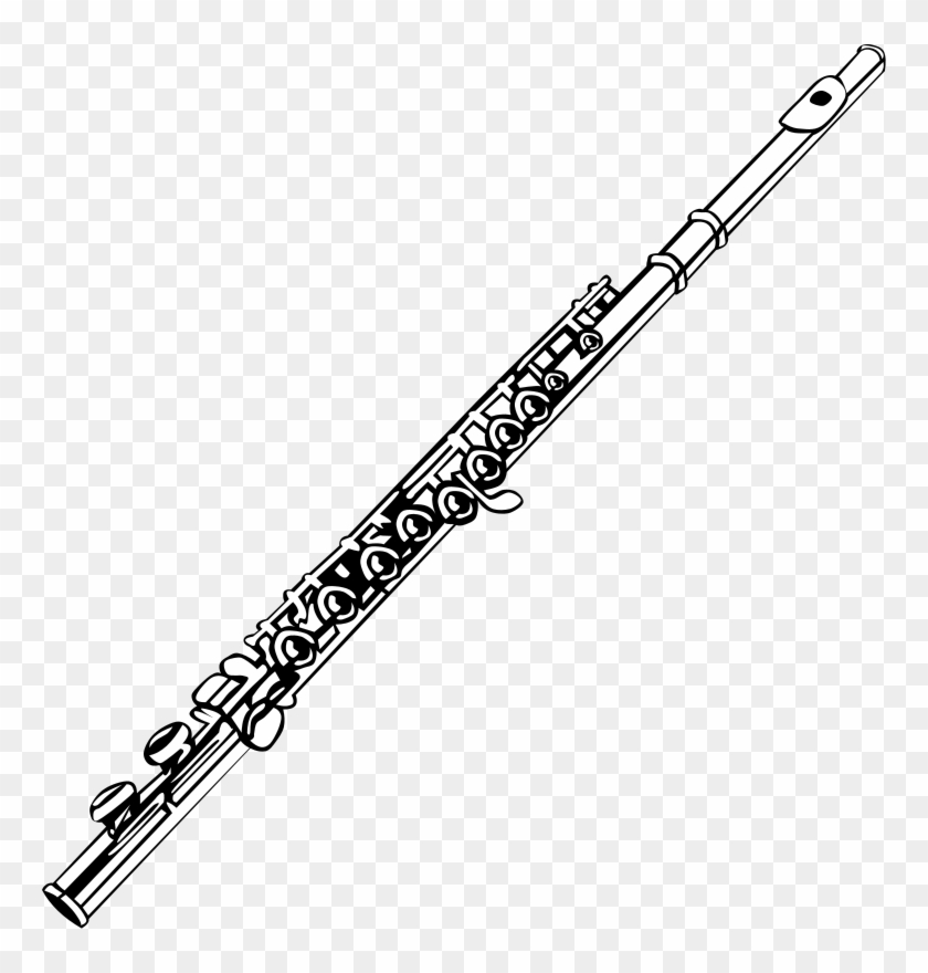 Flute Outline Clip Art Download - Flute Clipart Transparent #1656587