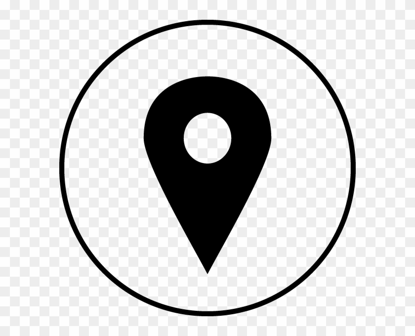 Address Pin Icon Circle - Circle #1656784