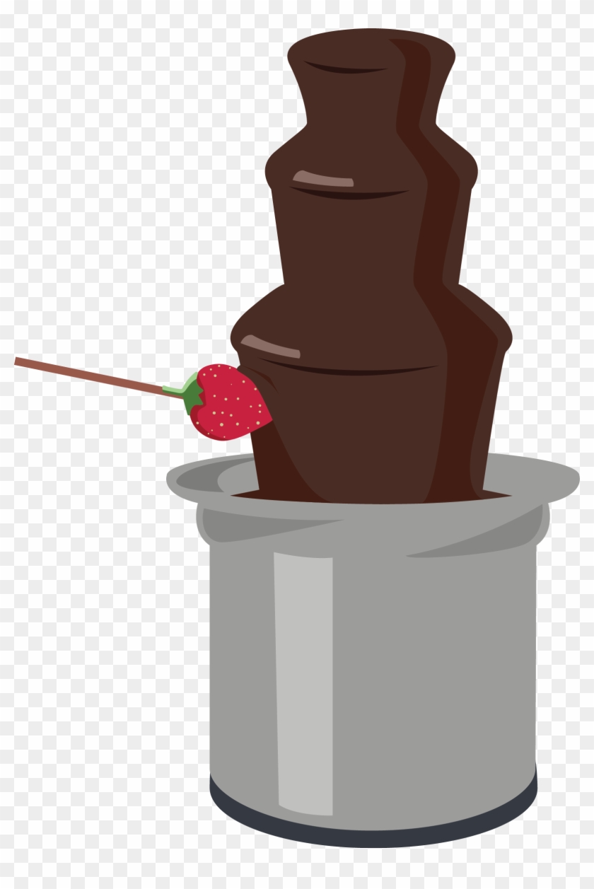 Chocolate Fondue Fountain Clip Art - Chocolate Fondue Fountain Clip Art -  Free Transparent PNG Clipart Images Download