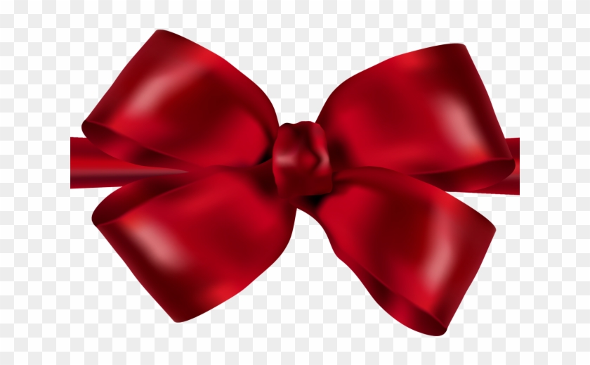 Bean Clipart Dark Red - Dark Red Ribbon Bow #1656903