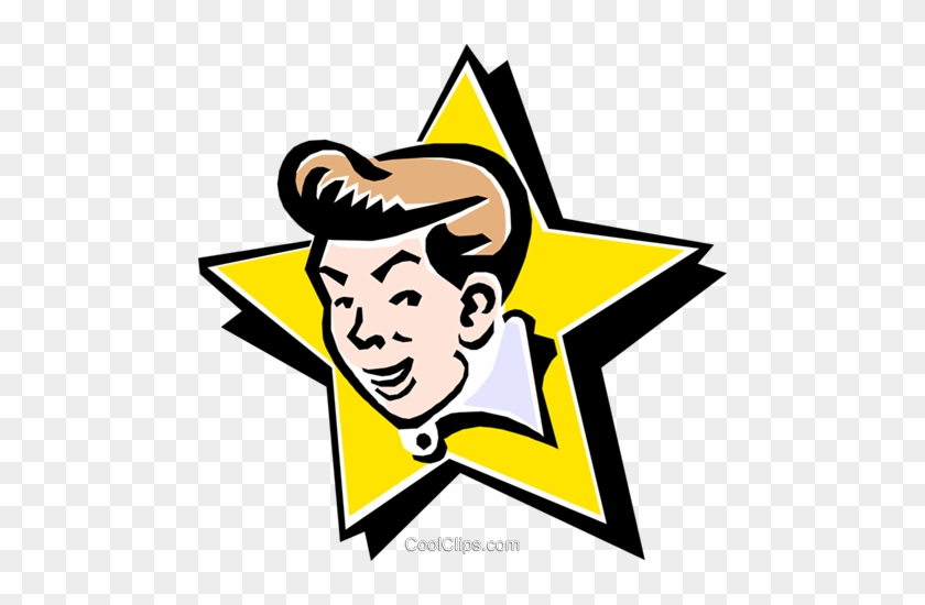 Mans Face/entertainer/star Royalty Free Vector Clip - Mans Face/entertainer/star Royalty Free Vector Clip #1656967