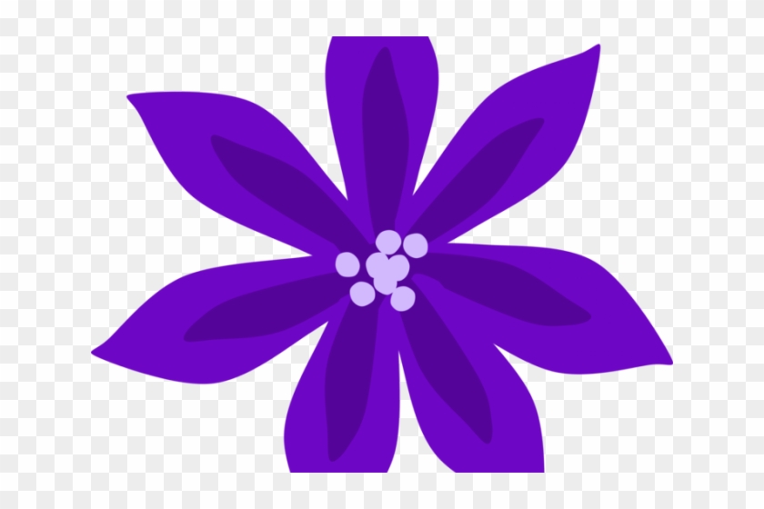 Purple Flower Clipart Purple Lily - Clip Art - Free Transparent PNG ...