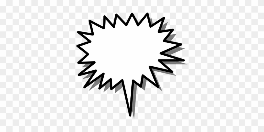 Speech, Shape, Star, Burst, Arrow - Spiky Speech Bubble Png #1657252