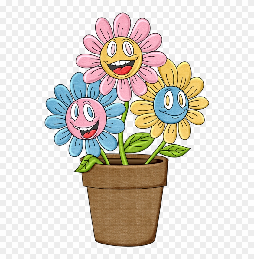 Pps Happy Flowers - Macetas Con Flores Animadas Png #1657415