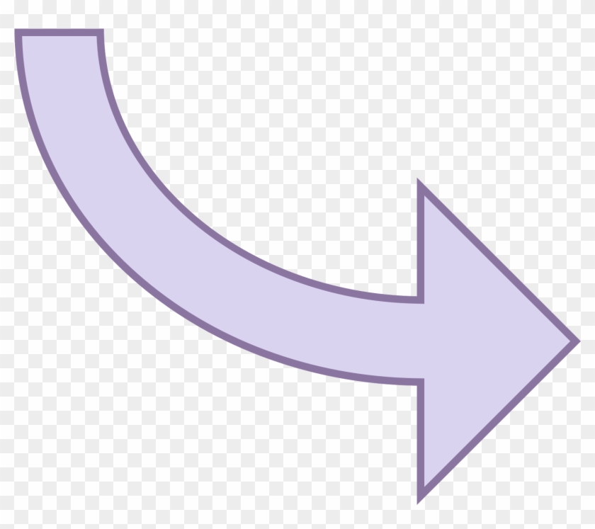 Curved Arrow Icon - Curved Arrow Icon #1657466