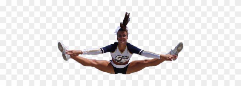 Pin Cheerleader Toe Touch Clipart - Cheerleading #1657510