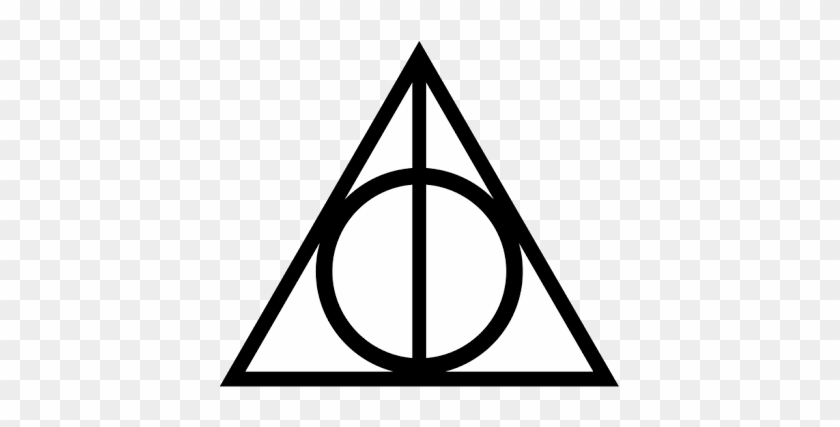 What Does A Triangle With Circle In - Symbol Harry Potter Deathly Hallows #1657544