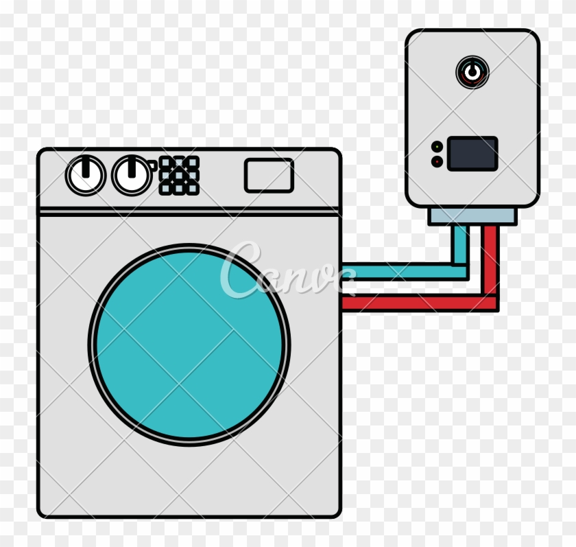 Washer Machine Appliance With Water Heater - Washer Machine Appliance With Water Heater #1657586