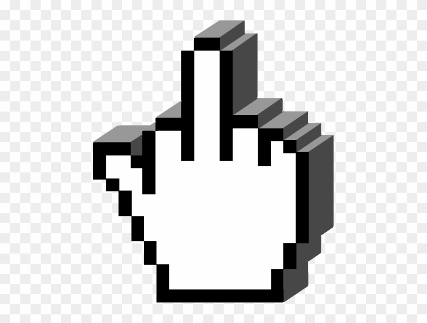 474 X 557 6 - 8 Bit Middle Finger #1657626