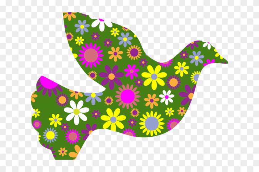 Dove Clipart Flower - Imagenes De Flores Decorativas #1657737