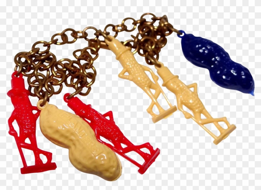 Peanut Celluloid Charm Bracelet Cracker Jacks, Tiny - Peanut Celluloid Charm Bracelet Cracker Jacks, Tiny #1658007