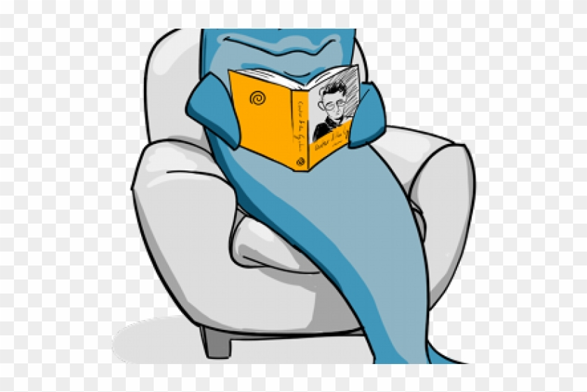 Dolphins Clipart Reading - Dolphin Reading A Book #1658015
