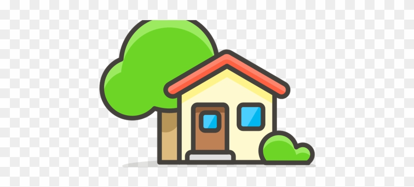 House Clipart Emoji - Icon House Tree Png #1658254