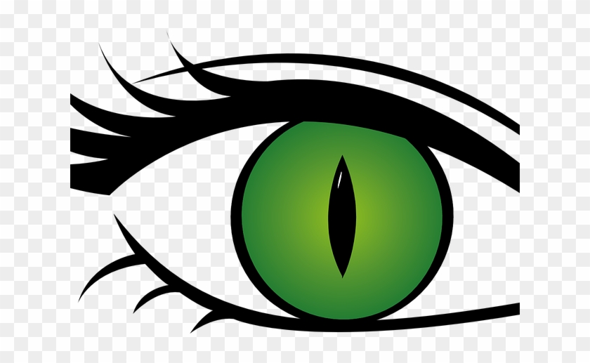 Green Eyes Clipart Cat Eye - Green Eyes Transparent Background #1658457