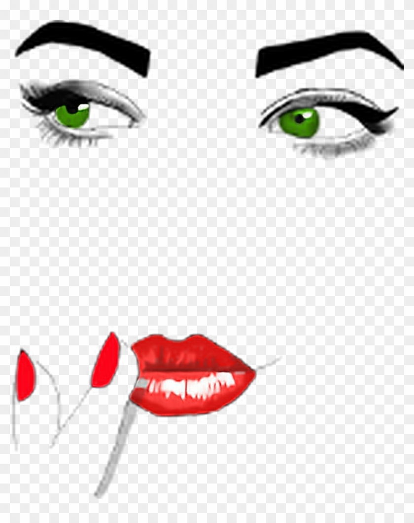 Makeup Sticker - Makeup Outline #1658540