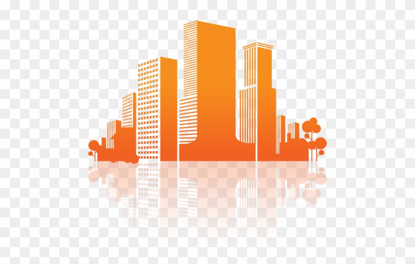 Orange-buildings - City In Wifi #1658604